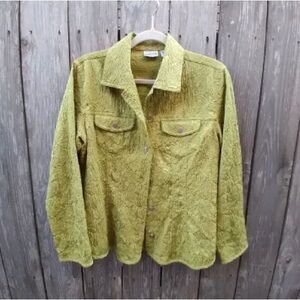 Stylish Olive Green Women's Jean Jacket